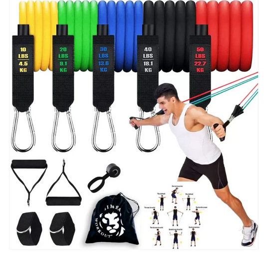 11 Pecs Resistance Band Workout Set