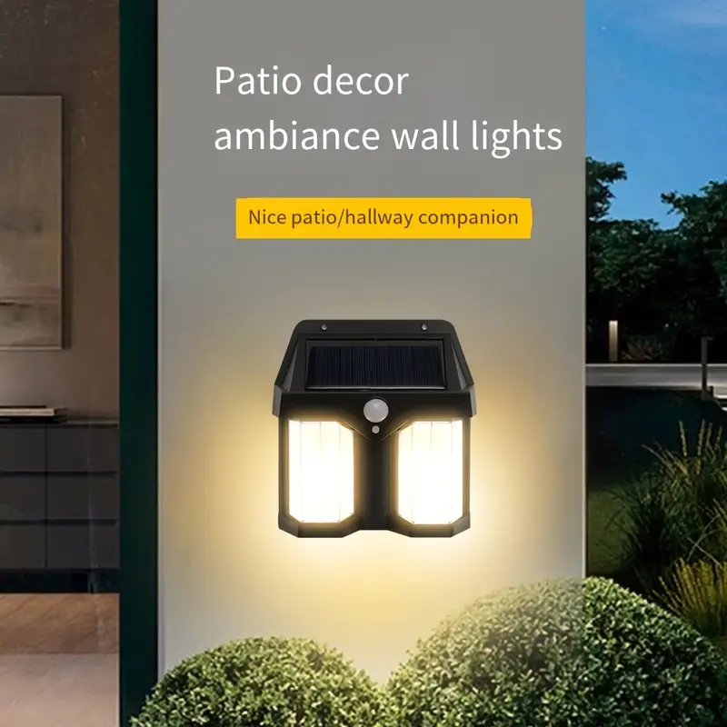 LED Waterproof Dual Solar Outdoor Wall Lamp