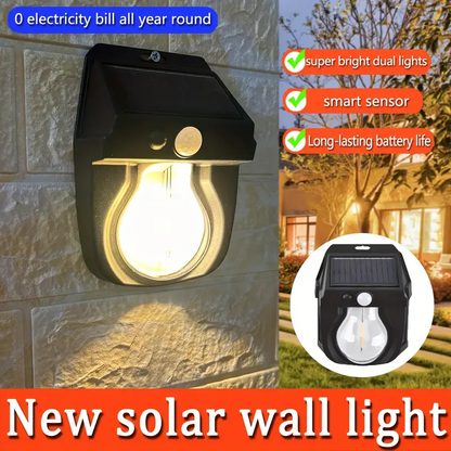 Solar LED Tungsten Wall Lamp Outdoor