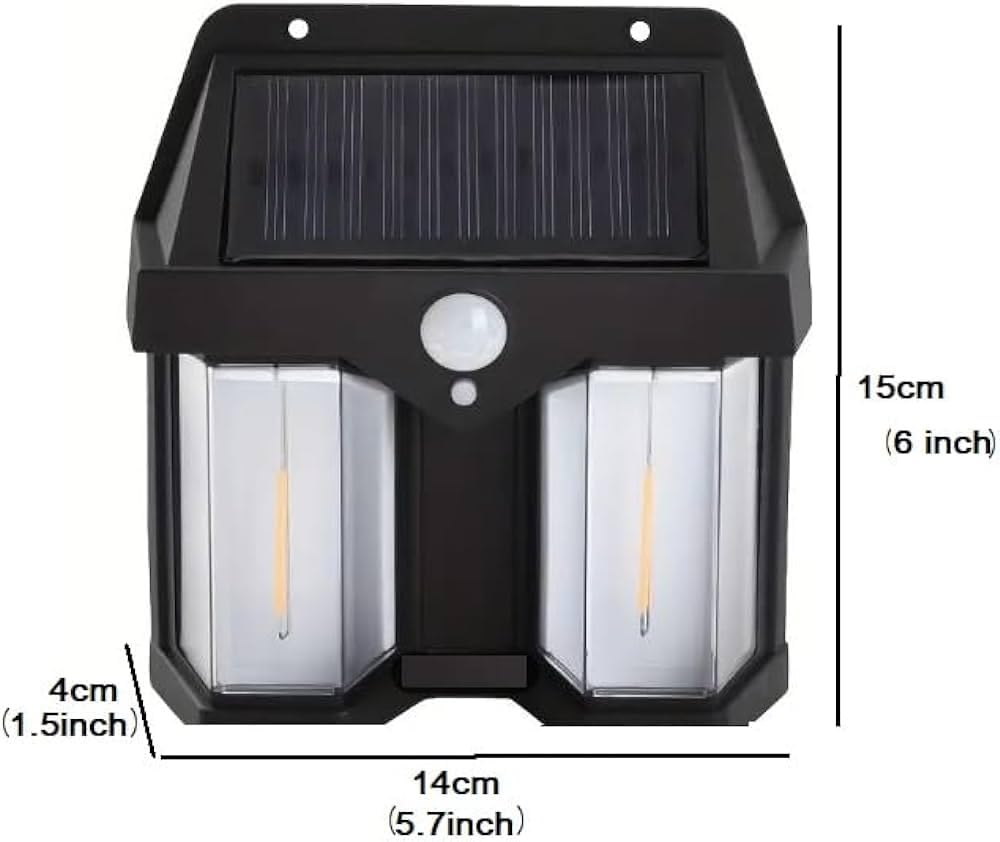 LED Waterproof Dual Solar Outdoor Wall Lamp