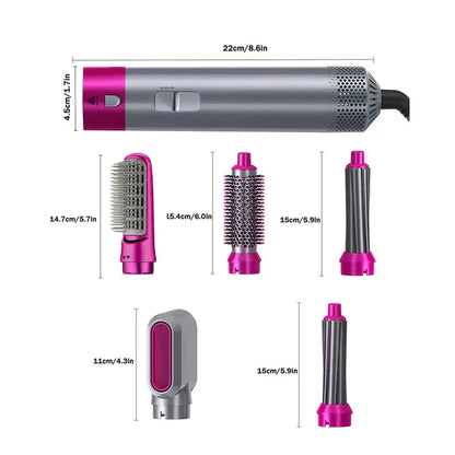 5 IN 1 HAIRDRYER STYLER BRUSH