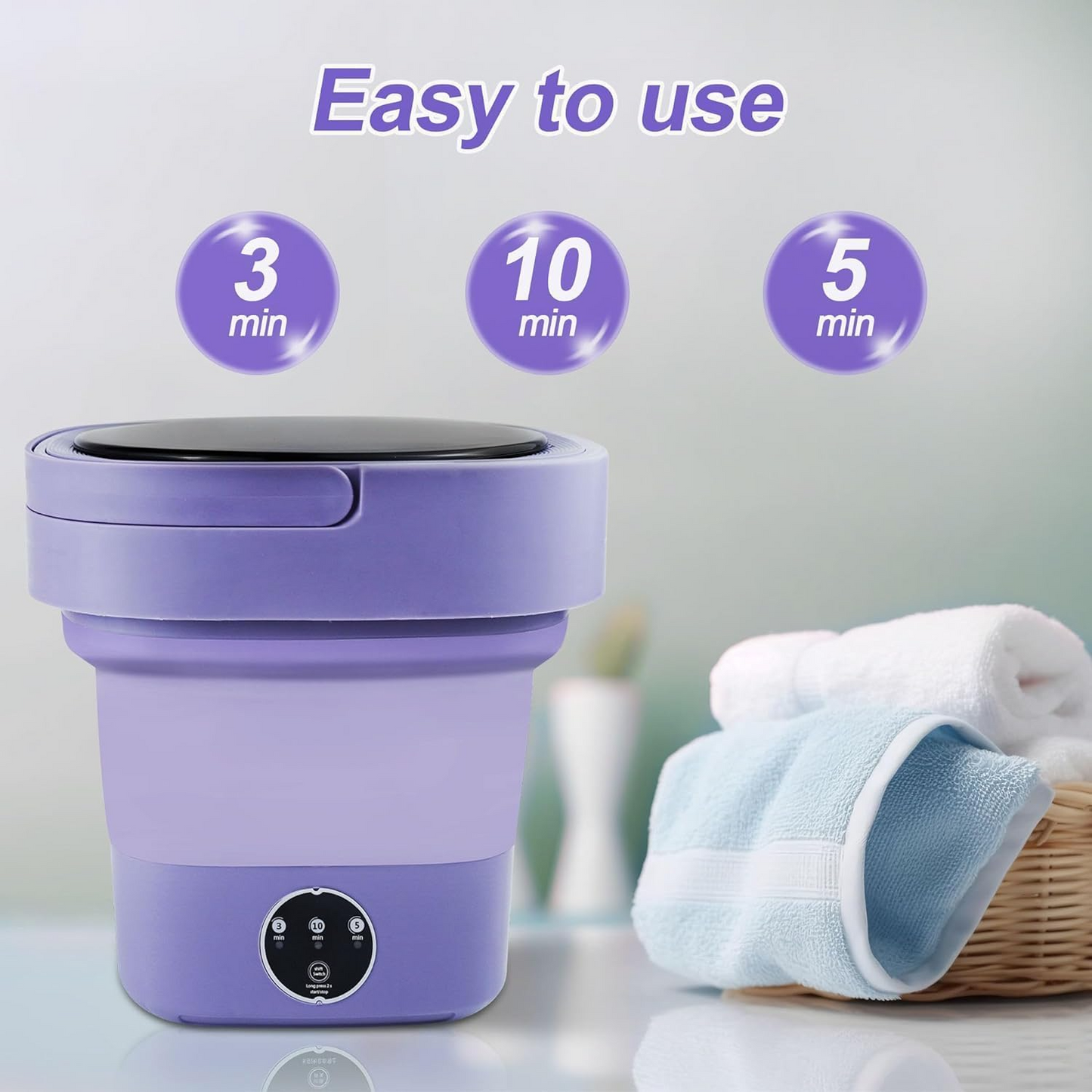 Mini Folding Portable Washing Machine