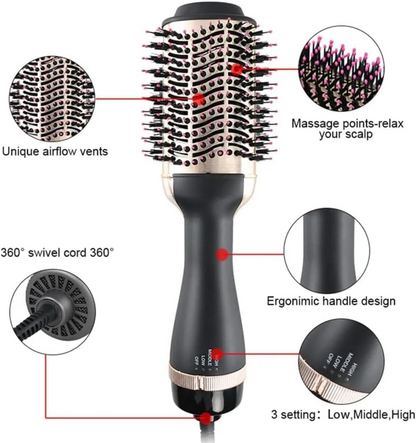 One Step Hot Air Brush (Dryer + Styler & Straightener + Volumizer)