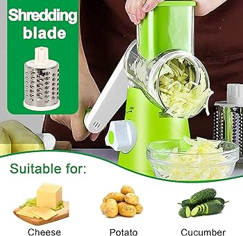 3 in 1 Manual Tabletop Drum Grater