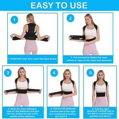 Adjustable Back Shoulder Posture Corrector Belt