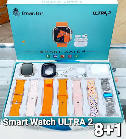 Crown 8+1 ultra 2 Watch With Earbuds