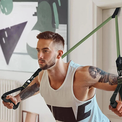 11 Pecs Resistance Band Workout Set