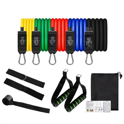 11 Pecs Resistance Band Workout Set