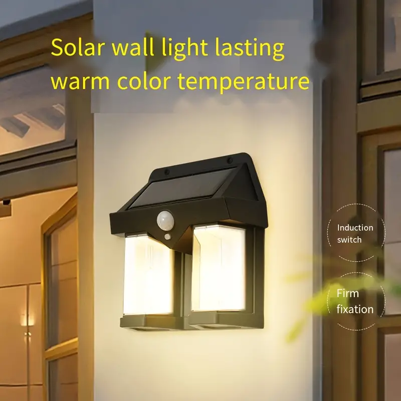 LED Waterproof Dual Solar Outdoor Wall Lamp