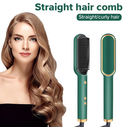 2-in-1 Hair Straightener Comb Brush